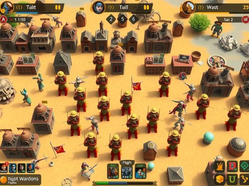 Rajput Warlords kingdom management interface